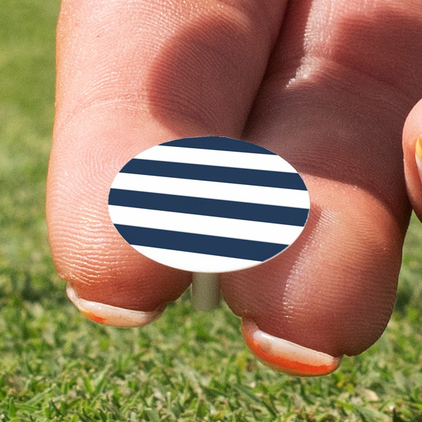 Horizontal Stripe Golf Tees & Ball Markers Set - Marker