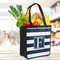 Horizontal Stripe Grocery Bag - LIFESTYLE
