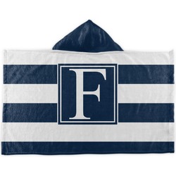 Horizontal Stripe Kids Hooded Towel (Personalized)