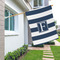 Horizontal Stripe House Flags - Double Sided - LIFESTYLE