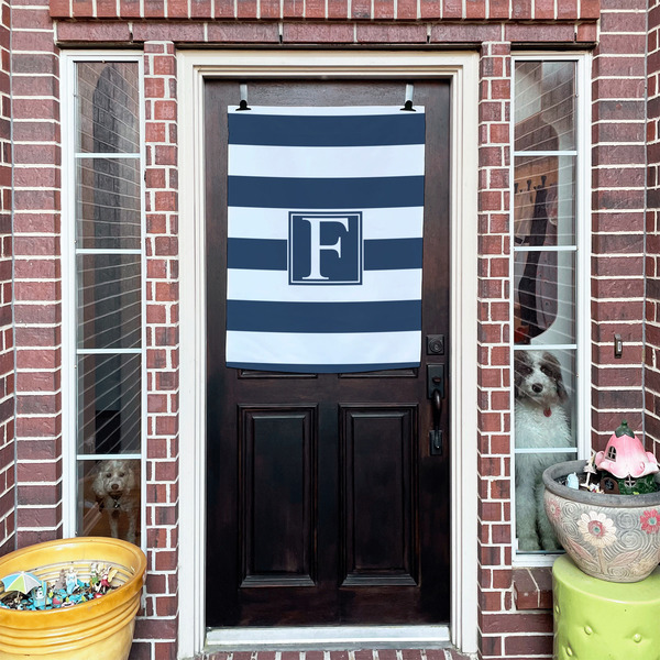 Horizontal Stripe House Flags - Double Sided - (Over the door) LIFESTYLE