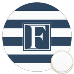 Horizontal Stripe Printed Cookie Topper - 3.25" (Personalized)