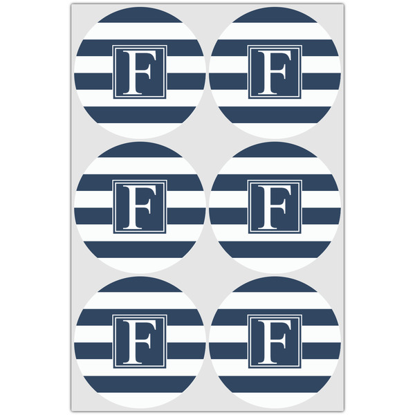 Horizontal Stripe Icing Circle - Large - Set of 6