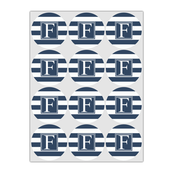 Horizontal Stripe Icing Circle - Small - Set of 12