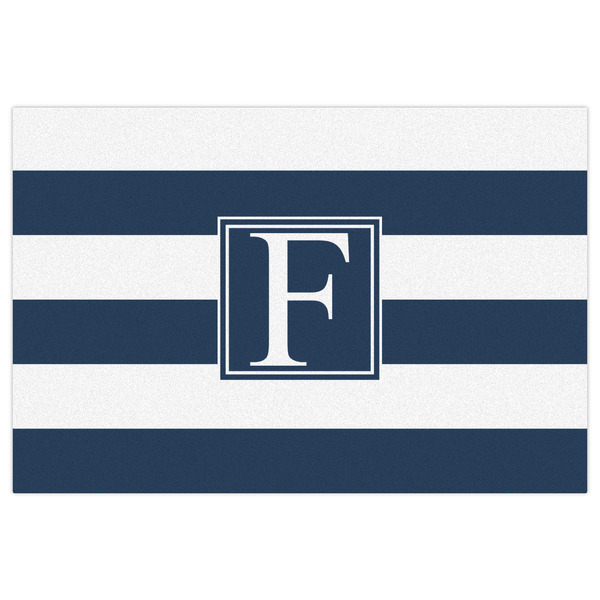 Horizontal Stripe Indoor / Outdoor Rug - 2'x3' - Front Flat