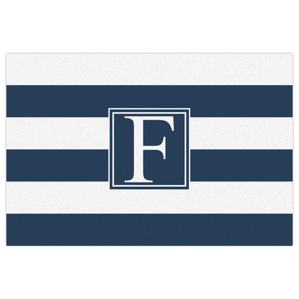 Horizontal Stripe Indoor / Outdoor Rug - 4'x6' - Front Flat