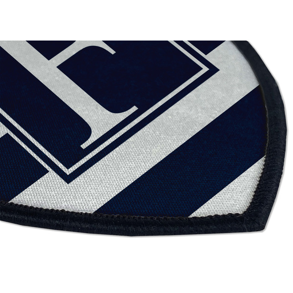Horizontal Stripe Iron on Shield 3 Detail