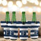 Horizontal Stripe Jersey Bottle Cooler - Set of 4 - LIFESTYLE