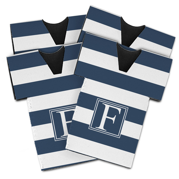 Custom Horizontal Stripe Jersey Bottle Cooler - Set of 4 (Personalized)