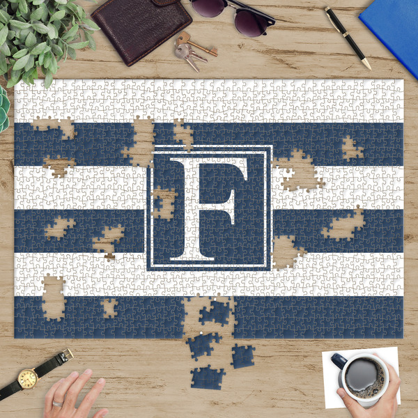 Horizontal Stripe Jigsaw Puzzle 1014 Piece - In Context