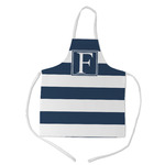 Horizontal Stripe Kid's Apron w/ Initial