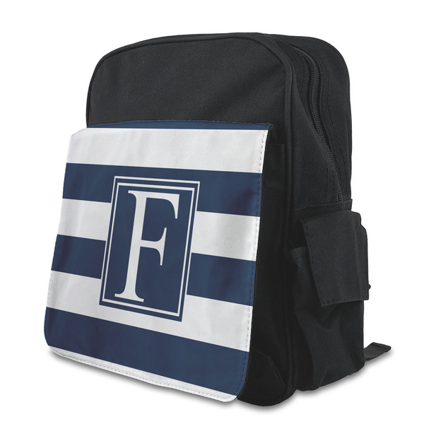 Custom Horizontal Stripe Preschool Backpack (Personalized)