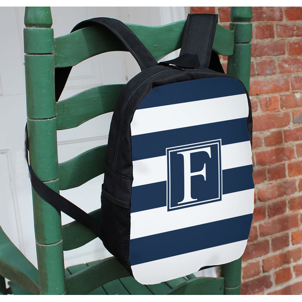 Horizontal Stripe Kids Backpack - In Context