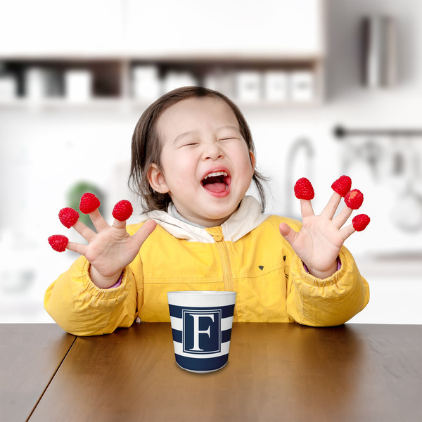 Horizontal Stripe Kids Cup - LIFESTYLE 1 (girl)