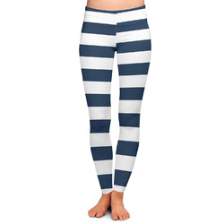 Horizontal Stripe Ladies Leggings - Large