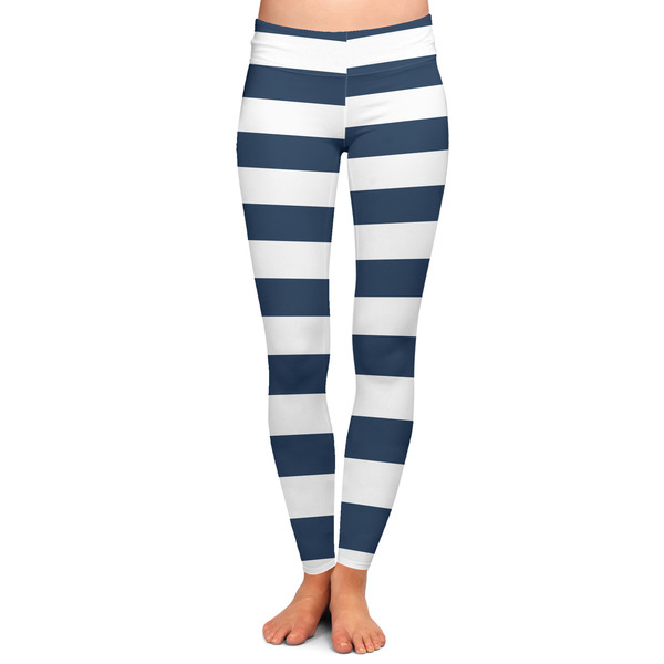 Custom Horizontal Stripe Ladies Leggings - Extra Large