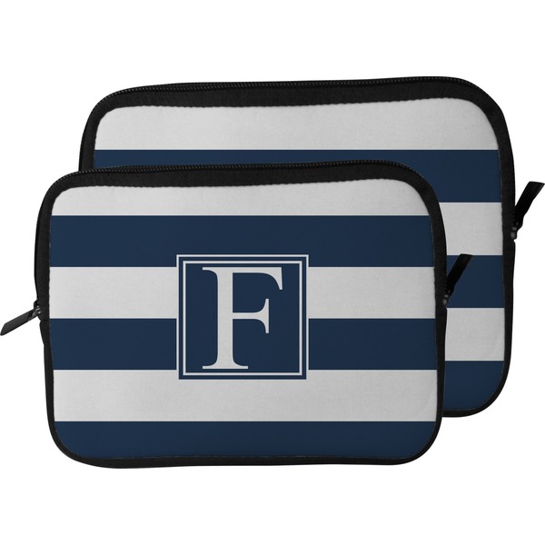Horizontal Stripe Laptop Sleeve (Size Comparison)