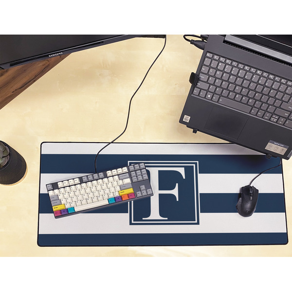 Horizontal Stripe Large Gaming Mats - LIFESTYLE