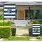 Horizontal Stripe Large Garden Flag - LIFESTYLE