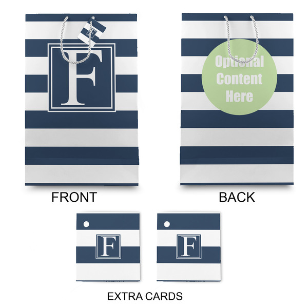 Horizontal Stripe Large Gift Bag - Approval