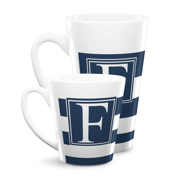 Horizontal Stripe Latte Mugs Main