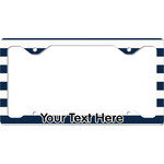Horizontal Stripe License Plate Frame - Style C (Personalized)
