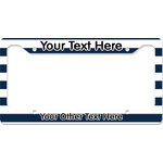 Horizontal Stripe License Plate Frame - Style B (Personalized)