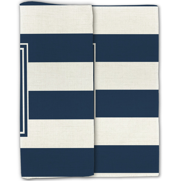 Horizontal Stripe Linen Placemat - Folded Half (double sided)