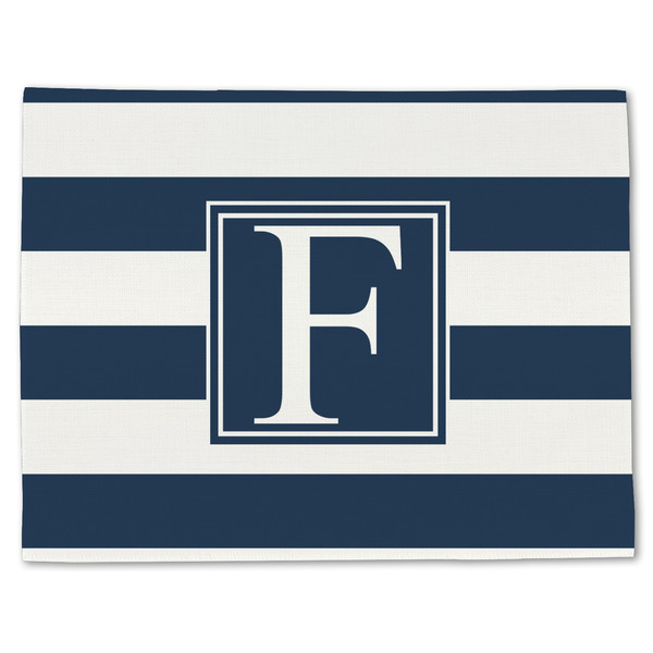 Horizontal Stripe Linen Placemat - Front