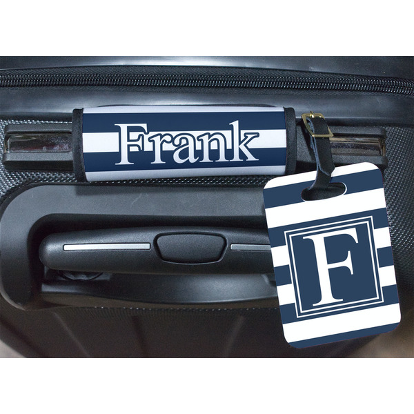 Horizontal Stripe Luggage Wrap & Tag