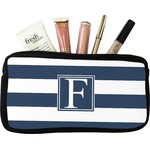 Horizontal Stripe Makeup / Cosmetic Bag (Personalized)