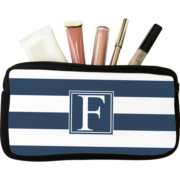 Custom Horizontal Stripe Makeup / Cosmetic Bag (Personalized)