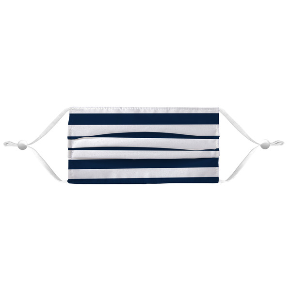 Horizontal Stripe Mask - Pleated (new) APPROVAL