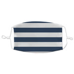 Horizontal Stripe Adult Cloth Face Mask - XLarge