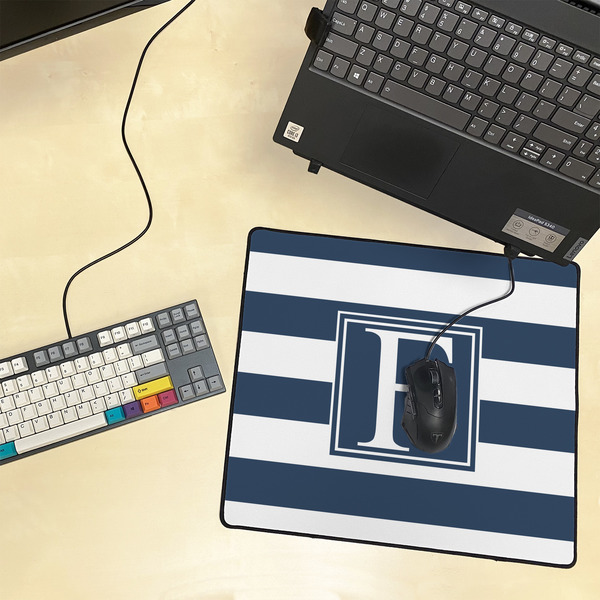 Horizontal Stripe Medium Gaming Mats - LIFESTYLE