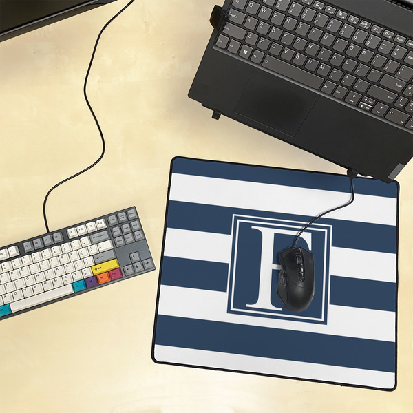 Horizontal Stripe Medium Gaming Mats - LIFESTYLE