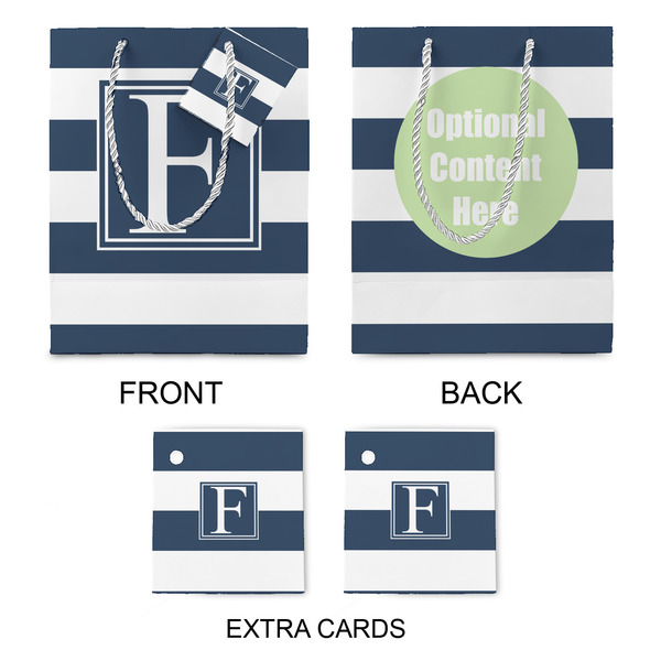 Horizontal Stripe Medium Gift Bag - Approval