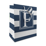 Horizontal Stripe Medium Gift Bag (Personalized)
