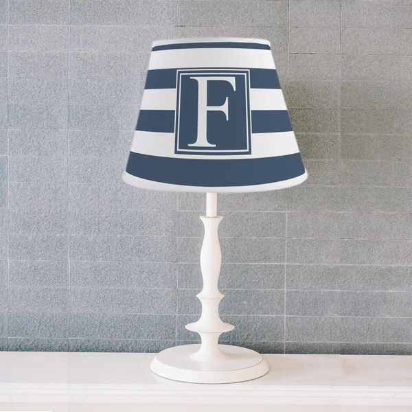 Horizontal Stripe Poly Film Empire Lampshade - Lifestyle