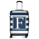 Horizontal Stripe Suitcase - 24" Medium - Checked (Personalized)
