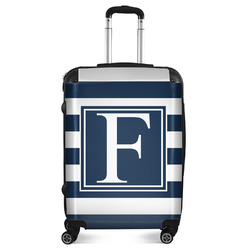 Horizontal Stripe Suitcase - 24" Medium - Checked (Personalized)