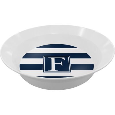 Horizontal Stripe Melamine Bowl (Personalized)