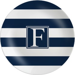 Horizontal Stripe Melamine Plate (Personalized)