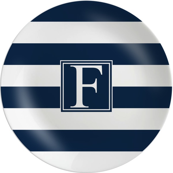 Custom Horizontal Stripe Melamine Plate (Personalized)