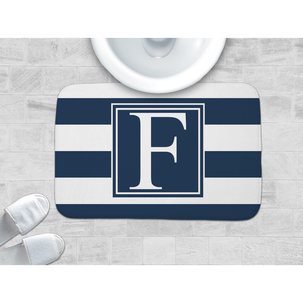 Horizontal Stripe Memory Foam Bath Mat - LIFESTYLE 34x21