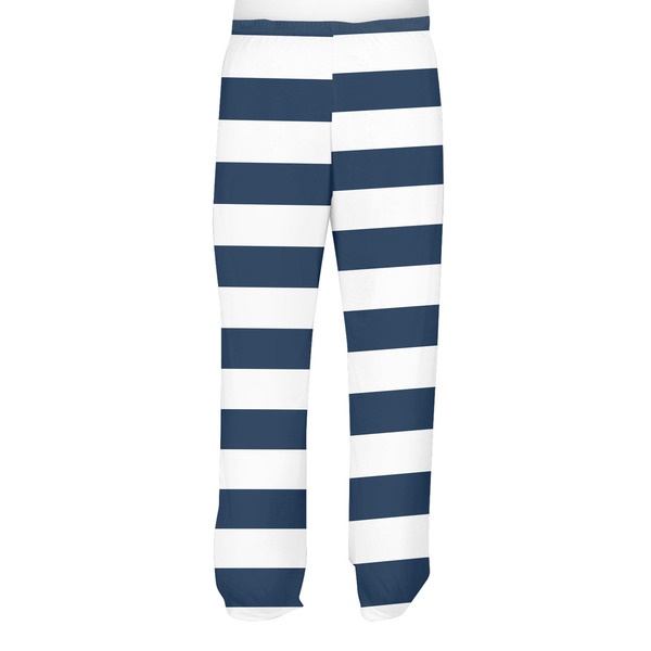 Horizontal Stripe Men's Pjs Back - on model