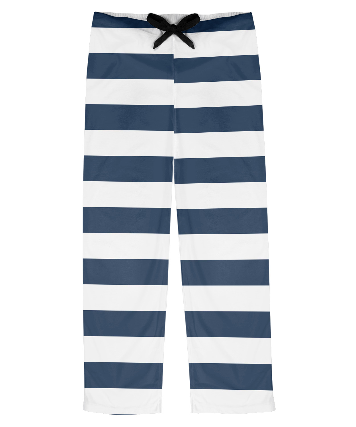 Horizontal Stripe Design Custom Mens Pajama Pants