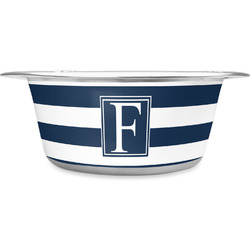 Horizontal Stripe Stainless Steel Dog Bowl - Small (Personalized)