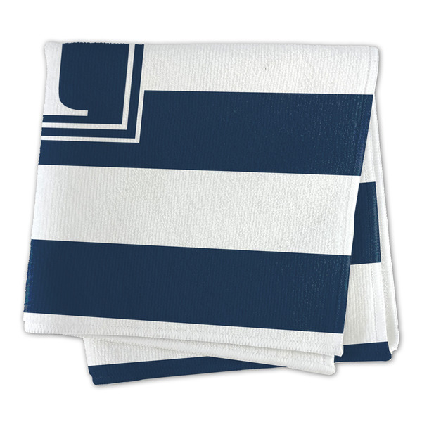 Horizontal Stripe Microfiber Dish Rag - FOLDED (square)