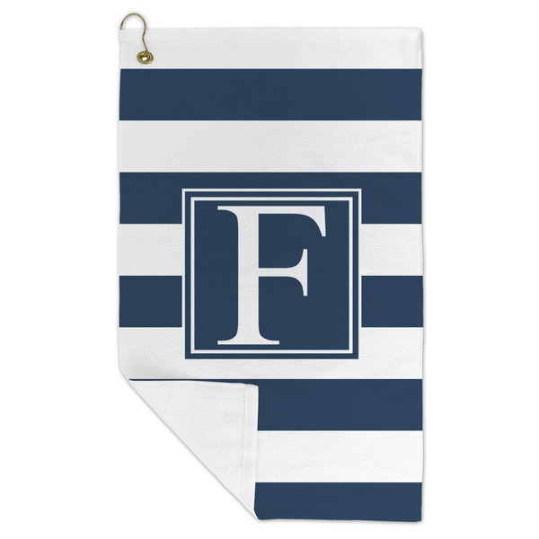 Horizontal Stripe Microfiber Golf Towels - FOLD